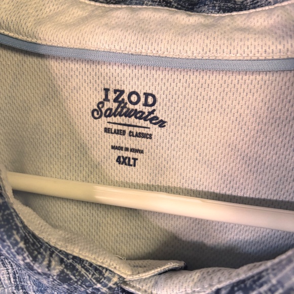 2 great condition mens IZOD Saltwater polos size 4XLT - Picture 4 of 8